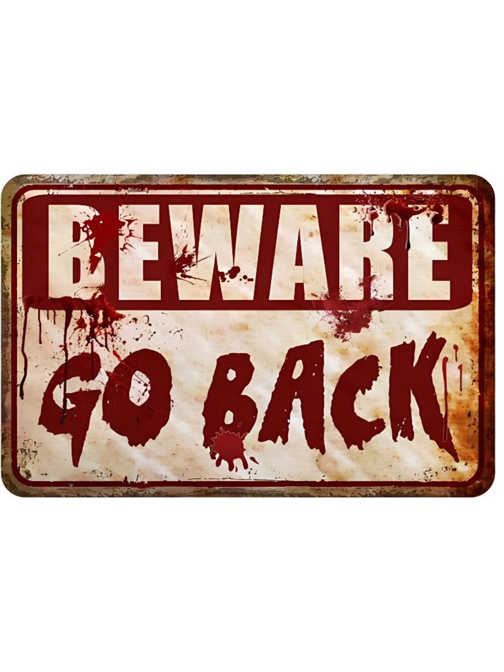 Halloween Decorations Indoor Horror Room Decor Metal Tin Signs Halloween Party
